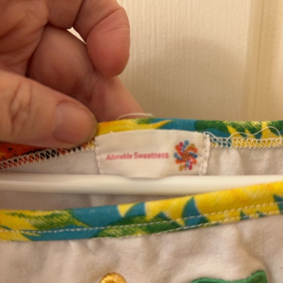 Sunflower Print Kids Dress - Yellow and Blue - Picture 4 of 4